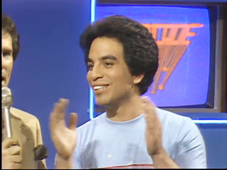 Nolan during the taping of Starcade.